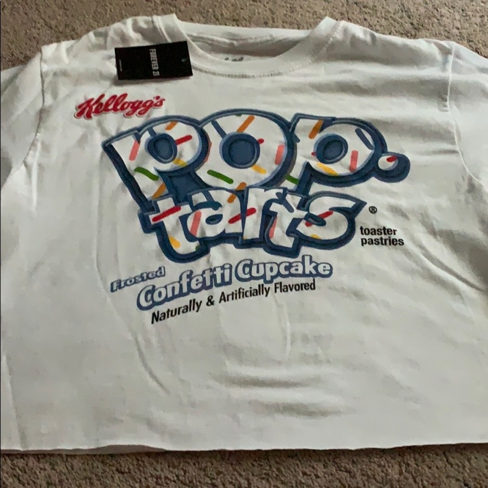 Forever 21 pop tarts cropped t size small